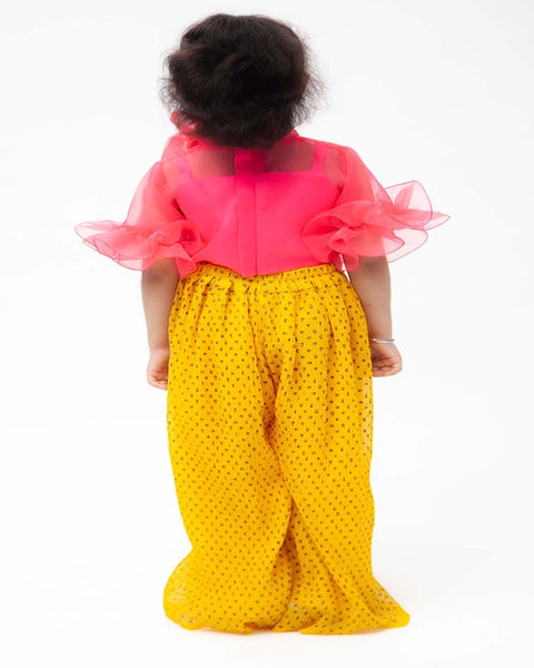 Pre-Order: Hot Pink Top with Yellow Pants