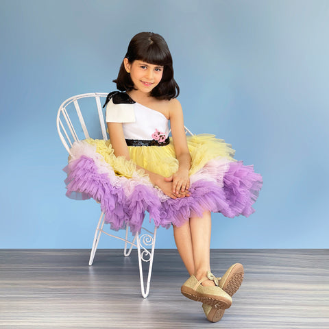 Pre-Order: Ruffled One Shoulder Dress