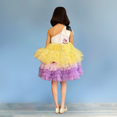 Pre-Order: Ruffled One Shoulder Dress