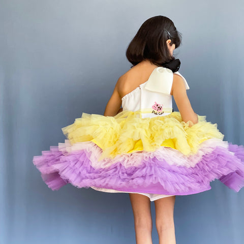 Pre-Order: Ruffled One Shoulder Dress