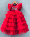 Pre-Order: Red Layered Dress