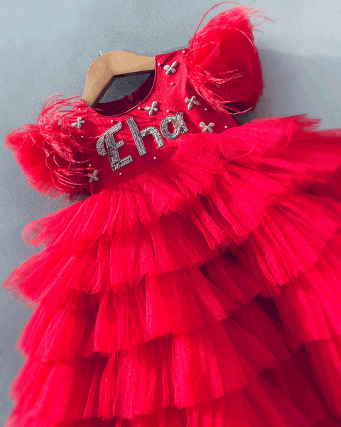 Pre-Order: Red Layered Dress