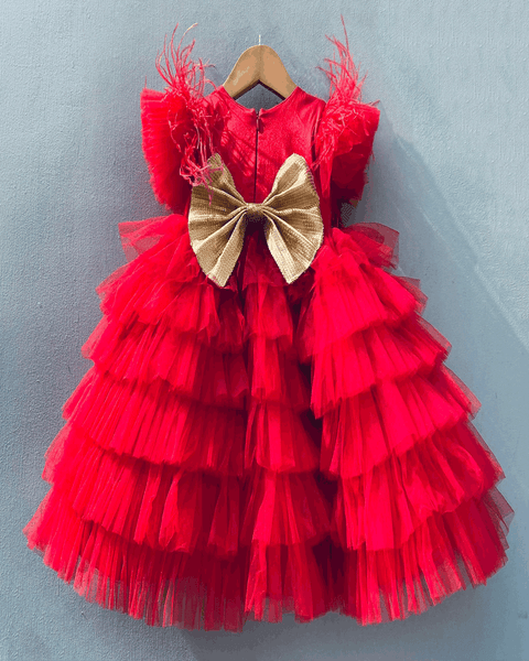 Pre-Order: Red Layered Dress