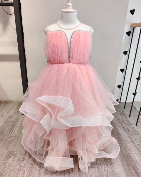 Pre-Order: Pink Ruffled Gown