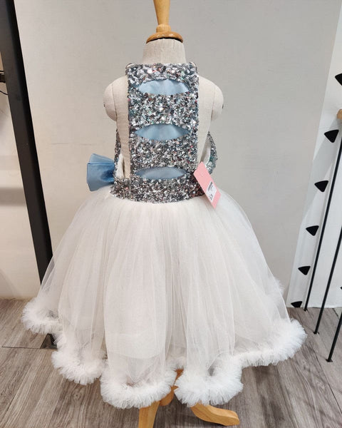 Pre-Order: White Yoke Embroidered Dress