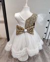 Pre-Order: White Hand Embroidered Sequin Dress
