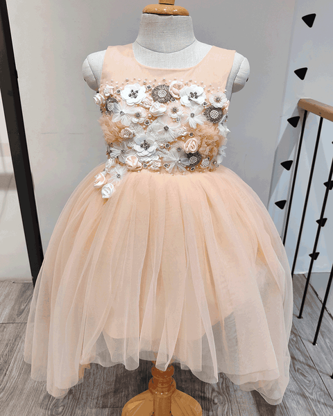 Pre-Order: Peach High Low Gown