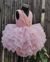 Pre-Order: Pink Frilled Butterfly Dress