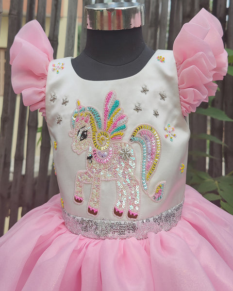 Pre-Order: Pink Flying Unicorn Dress