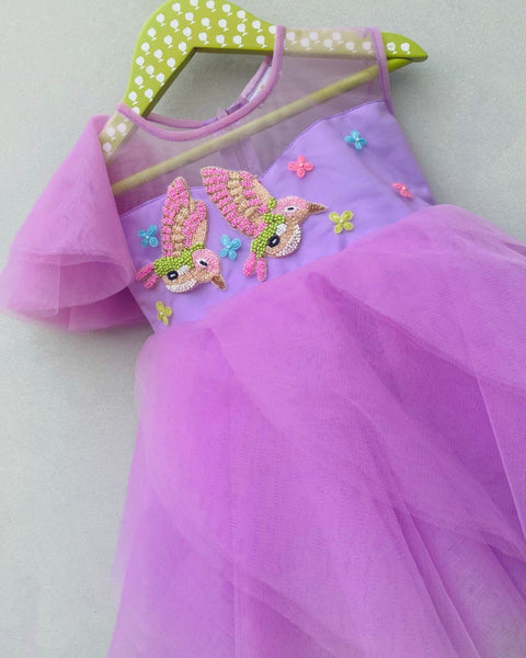Pre-Order: Lilac Bird Dress