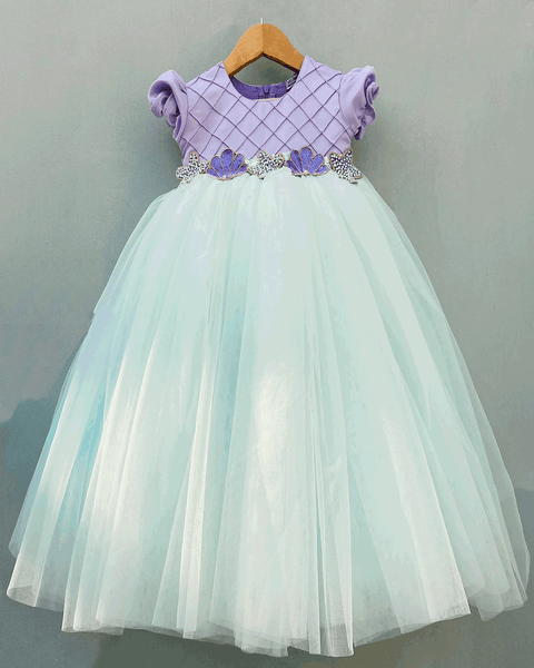 Pre-Order: Sea Green Tulle Dress with Embellished Waistband