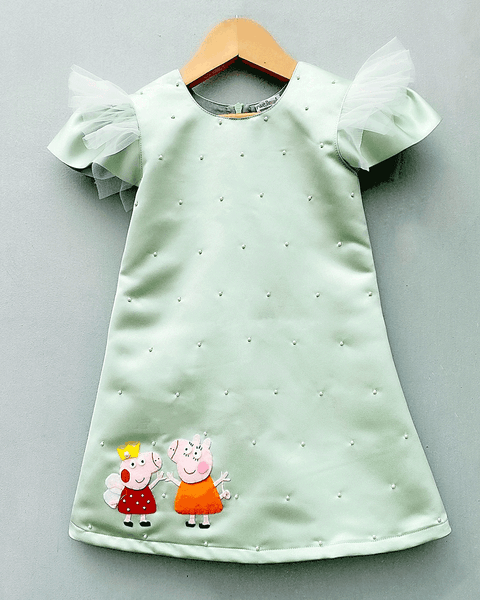 Pre-Order: Peppa Pig Embroidered A-Line Dress