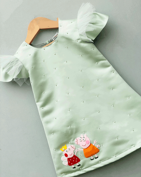 Pre-Order: Peppa Pig Embroidered A-Line Dress