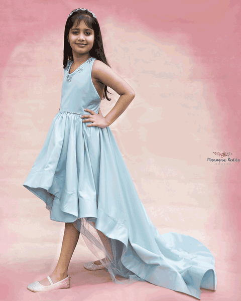 Pre-Order: Blue High Low Dress