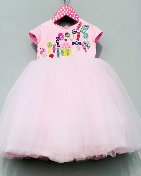 Pre-Order: Hand Embellished Ice-Cream Dress