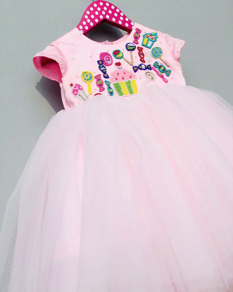 Pre-Order: Hand Embellished Ice-Cream Dress