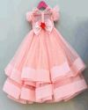 Pre-Order: Pink Pearl Yoke Embellished Gown