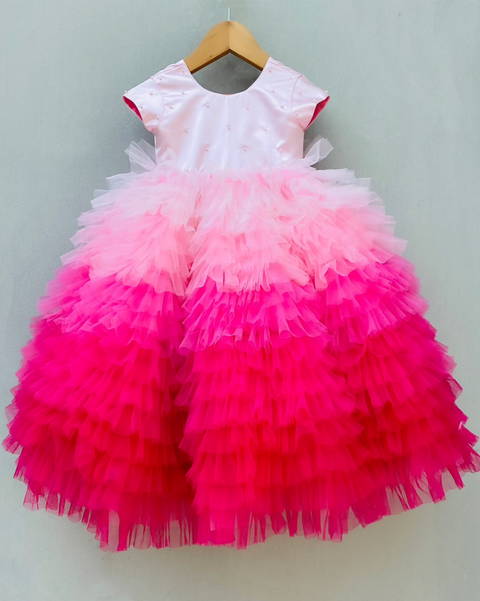 Pre-Order: Pink Layered Gown