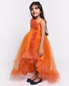 Orange Dual Shade gown