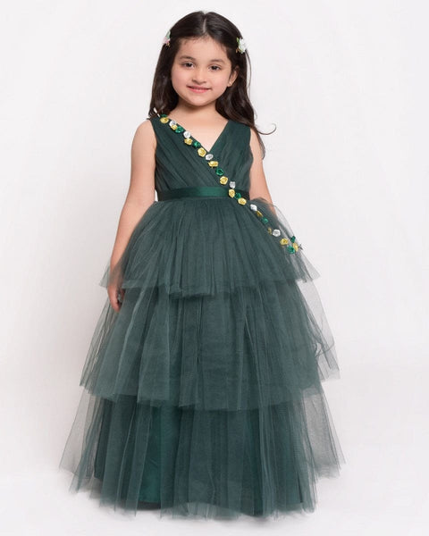 Pre-Order: Green Layered Gown