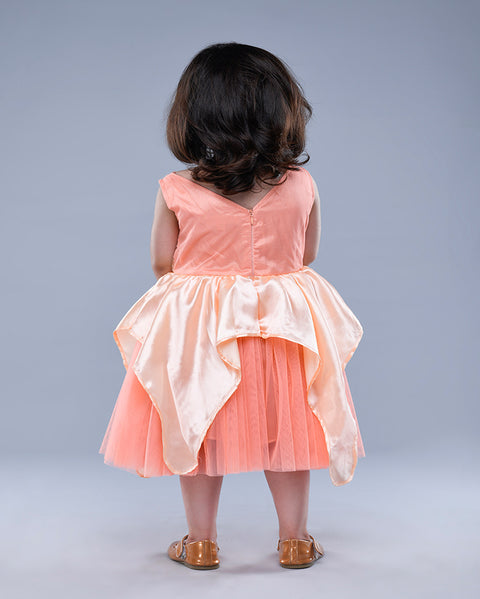 Peach Peplum dress