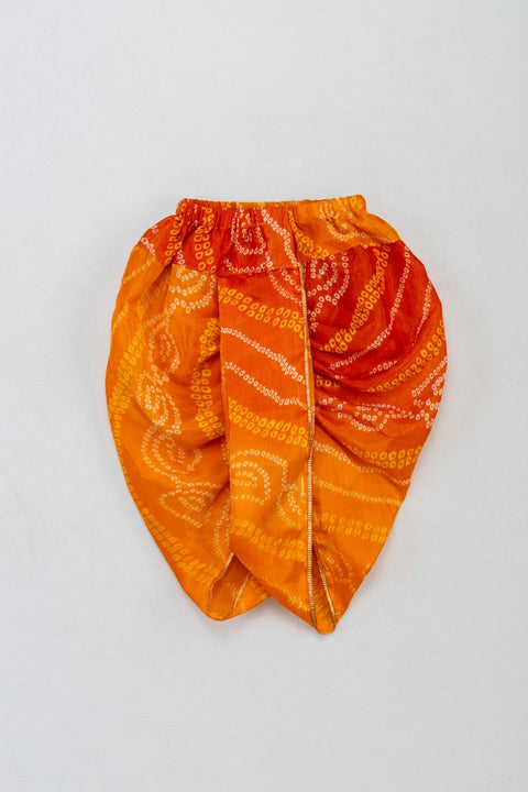 Pre-Order: Chiken Booti Angarkha with Bandhej Dhoti