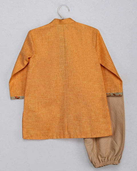 Pre-Order: Pistachio Green Jacket Set with Churidar