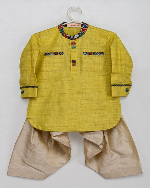 Pre-Order: Gujrati Print Jacket with Green Pathani and Patiala