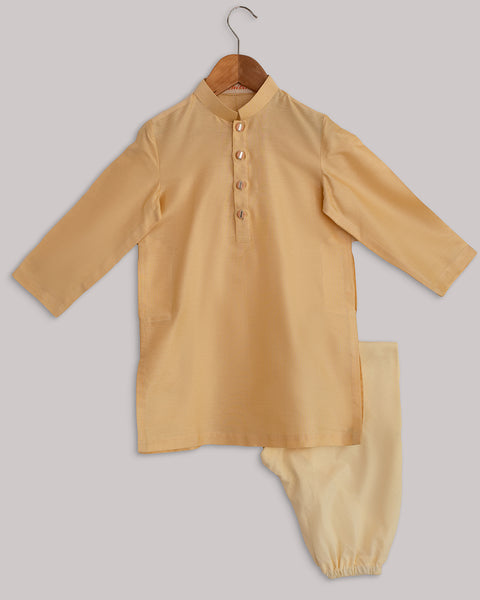 Pre-Order: Peach Yellow Gota Jacket Set