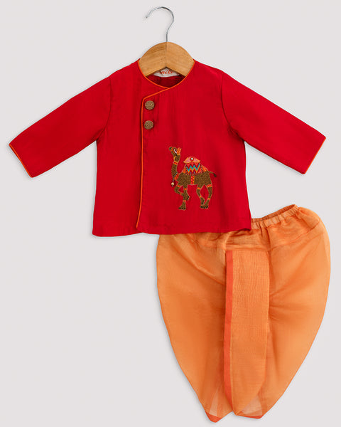 Pre-Order: Camel Angrakha with Dhoti