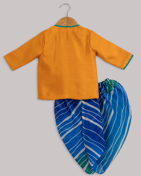 Pre-Order: Mor Pankh Angrakha with Leheriya Dhoti