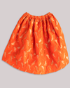 Pre-Order: Pink Muslin Top with Orange Brocade Skirt