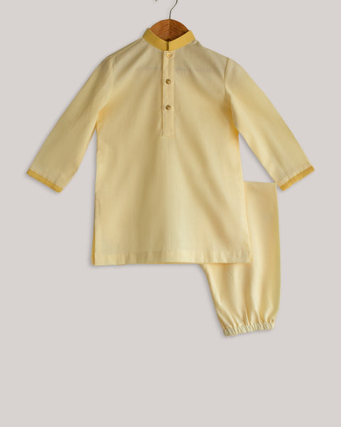 Pre-Order: Yellow Pearl Embroidery Jacket Set