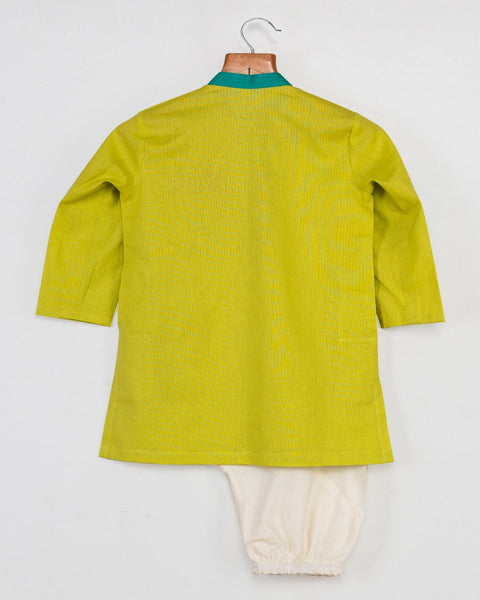 Pre-Order: Cat Motif Kurta with Churidar