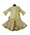 Pre Order: Lemon Yellow Embroidery Kurti with Sharara