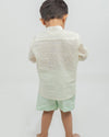 Pre-Order: Cotton Dobby Shirt with Linen Shorts