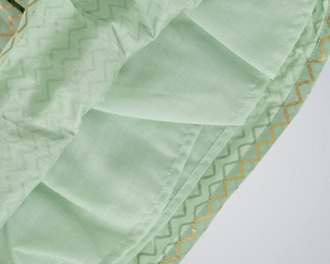 Pre-Order: Gold and Green Printed Dress