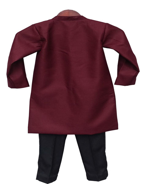 Pre-Order: Maroon Ajkan with Black Pant