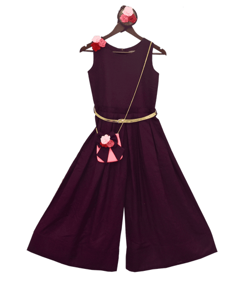 Pre-Order: Maroon Linen Jumpsuit