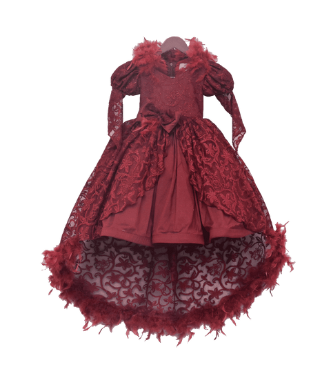 Pre-Order: Maroon Shantilayer Gown