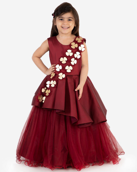 Pre-Order: Hannah Maroon Gown