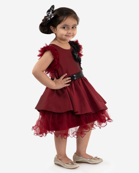 Pre-Order: Eva Marroon Dress