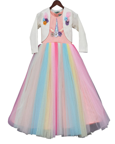 Pre-Order: Multi Colour Unicorn Gown