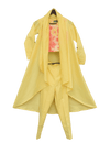 Pre-Order: Multi Colour Crop Top with Yellow Pant & Long Shrug