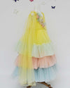 Pre-Order: Multi Colour Net Layers Gown