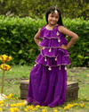 Purple Sharara Set