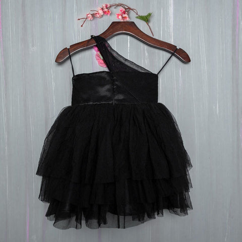 Pre-Order: Black Handmade Floral Dress