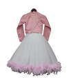 Pre-Order: Off-White Fur Gown with Shrug