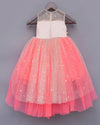 Pre-Order: Peach and Neon Pink Frock