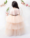 Pre-Order: Peach Gown with Cape